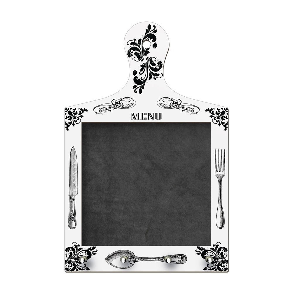 Porta Chaves Com Lousa Tábua De Carne Decorativa C03 - D rossi