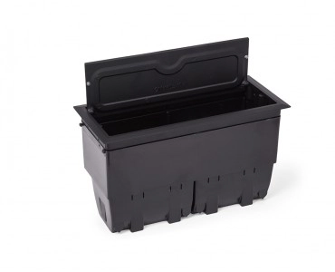 Caixa Tomada Openbox Alumínio Preto 8bl 3el/2bc/3bl-rj45-key