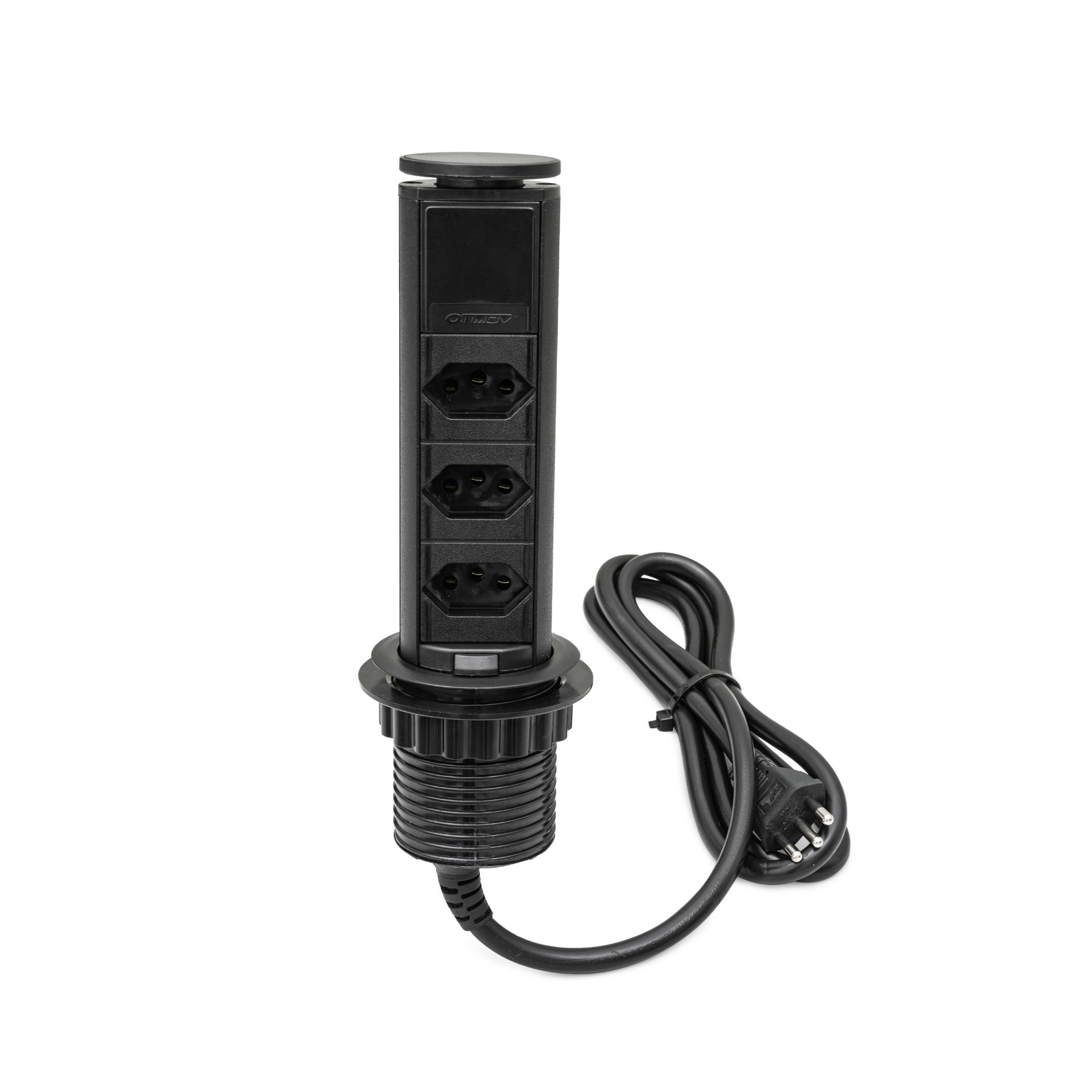 Extensao Mini Totem Manual10 3 Tom 2200w Pt Qm52051.00 Dutotec