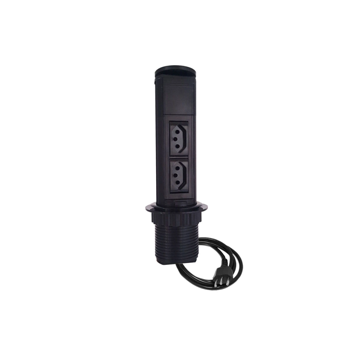 Torre Totem Manual 2 Tomada 10a - Preta