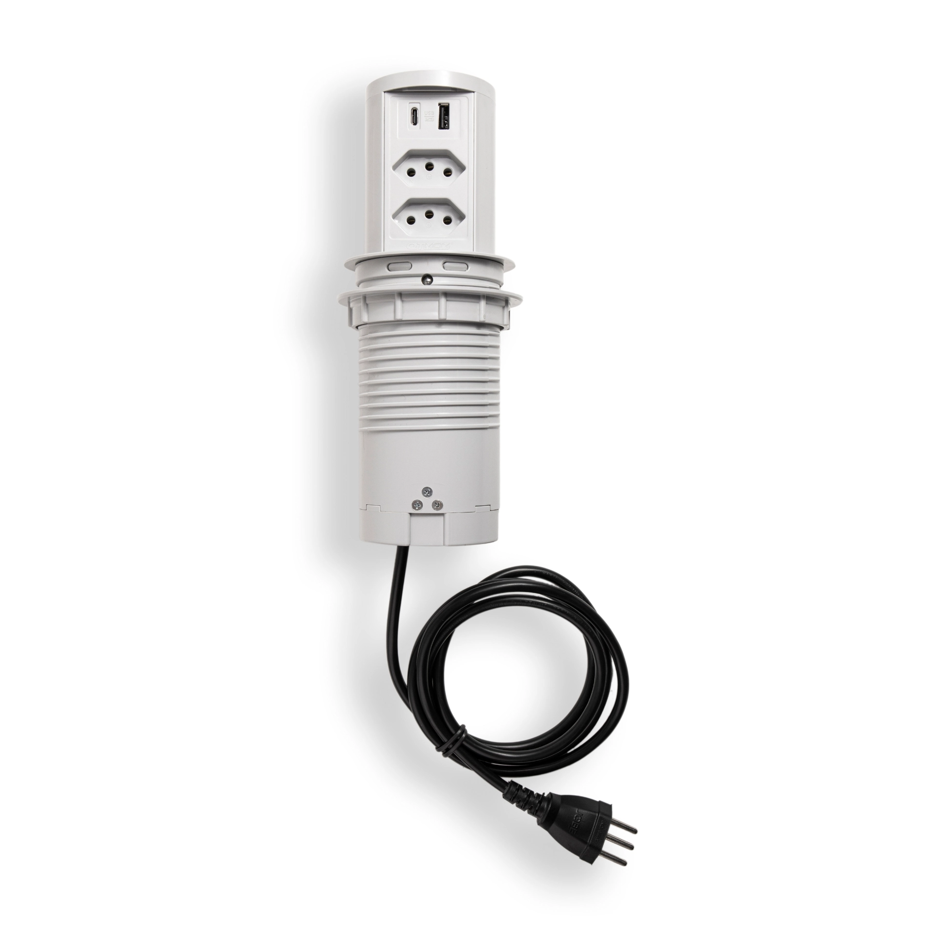 Torre Multiplug 2 Tomadas 20a + 2usb (a+c) + Indução Cinza