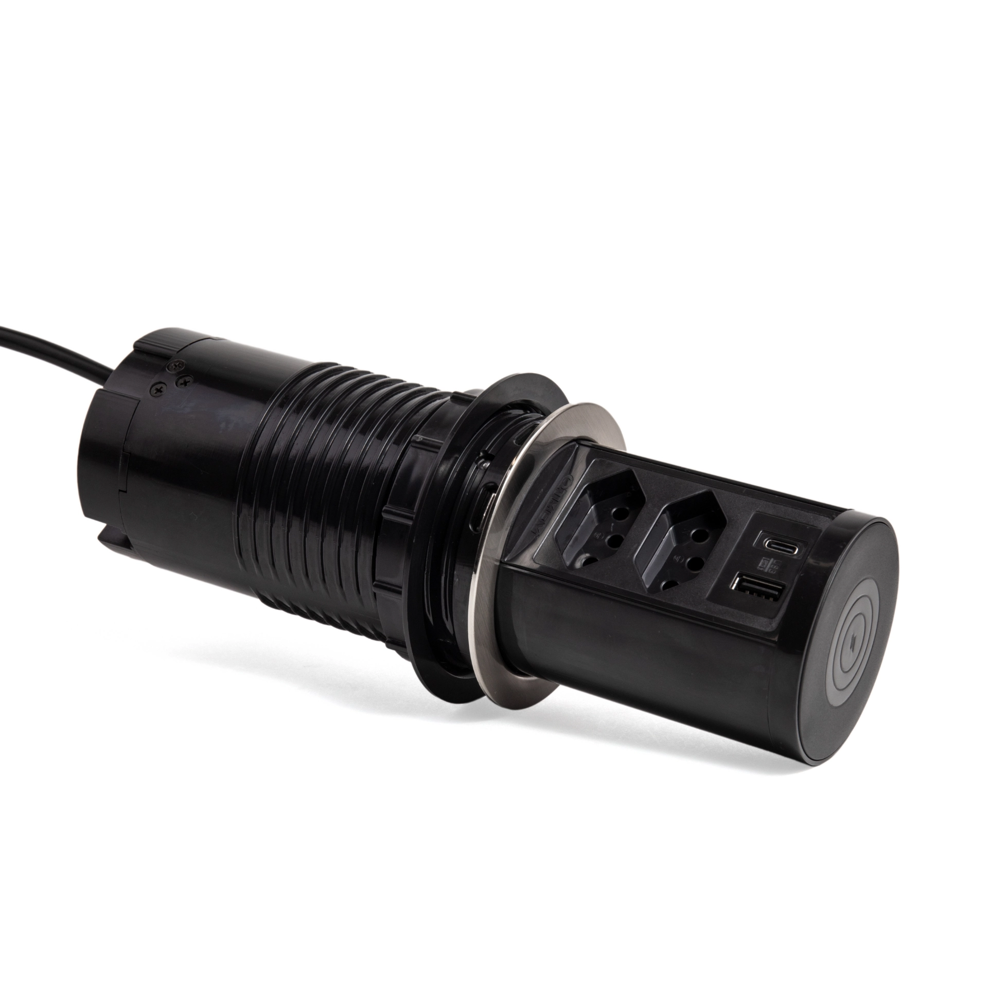 Torre Multiplug 2 Tomadas 10a + 2usb (a+c) + Indução Cromado