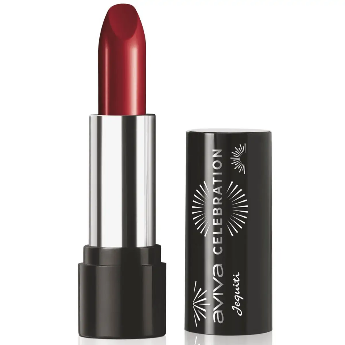 Batom Matte Aviva Celebration Jequiti Vermelho Fatal 3 g