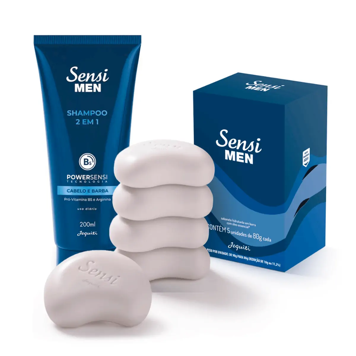 Shampoo Sensi Men 2 em 1 Jequiti 200 ml