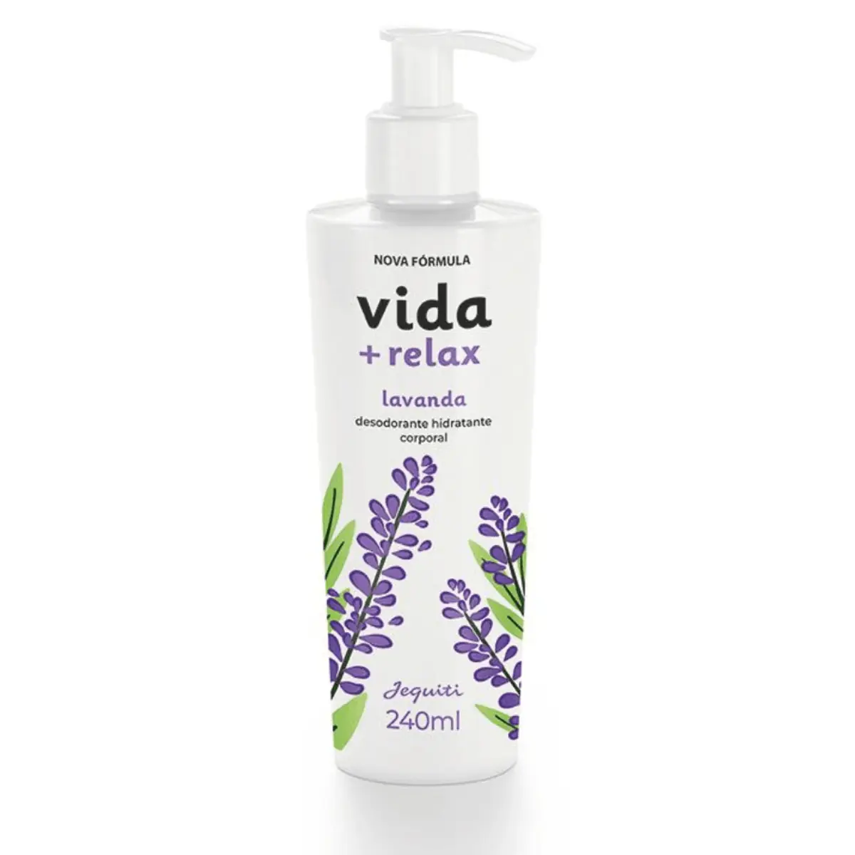 Desodorante Hidratante Corporal Vida + Relax Lavanda Jequiti 240 ml