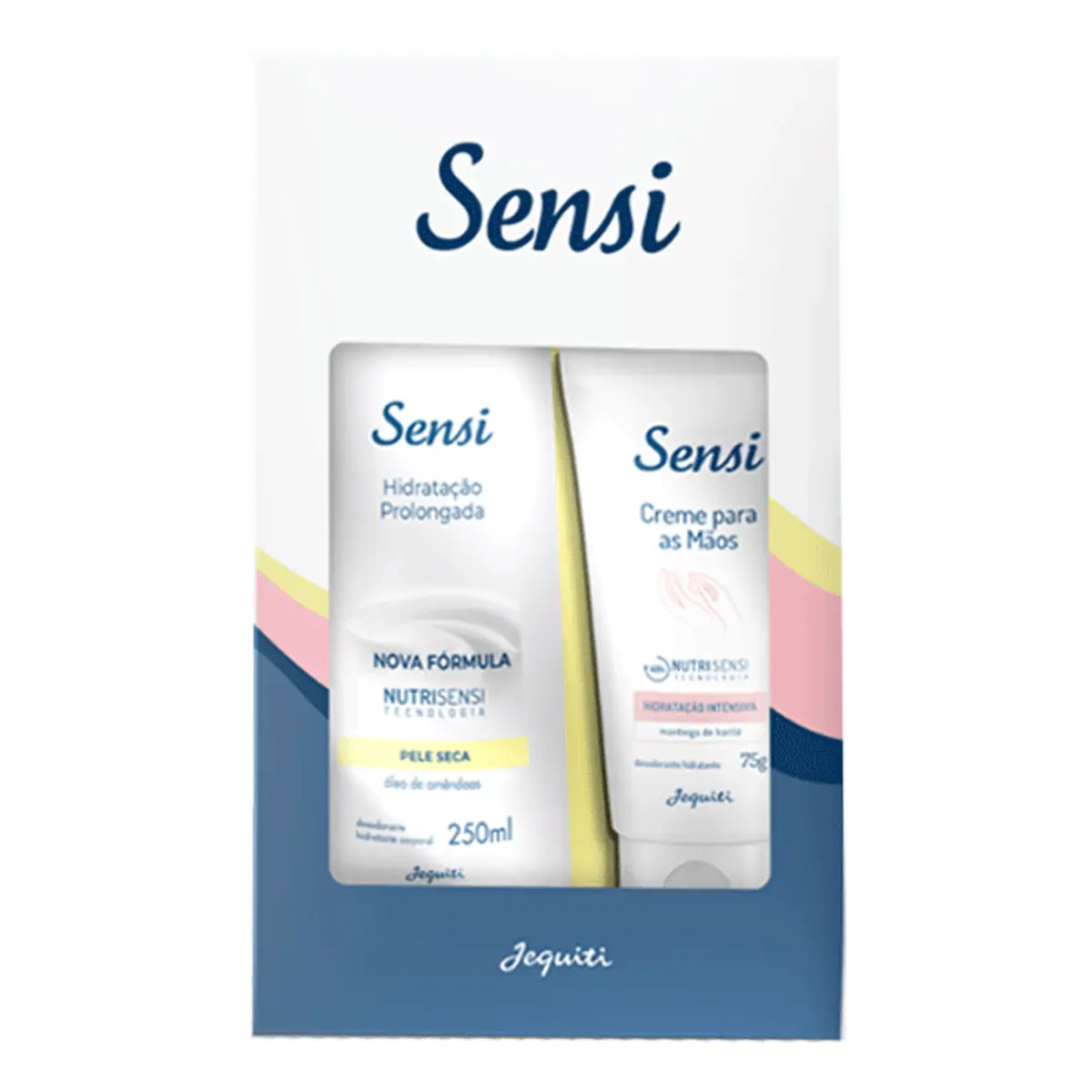 Kit Jequiti Sensi Creme Corporal 250ml + Para as Mãos 75ml