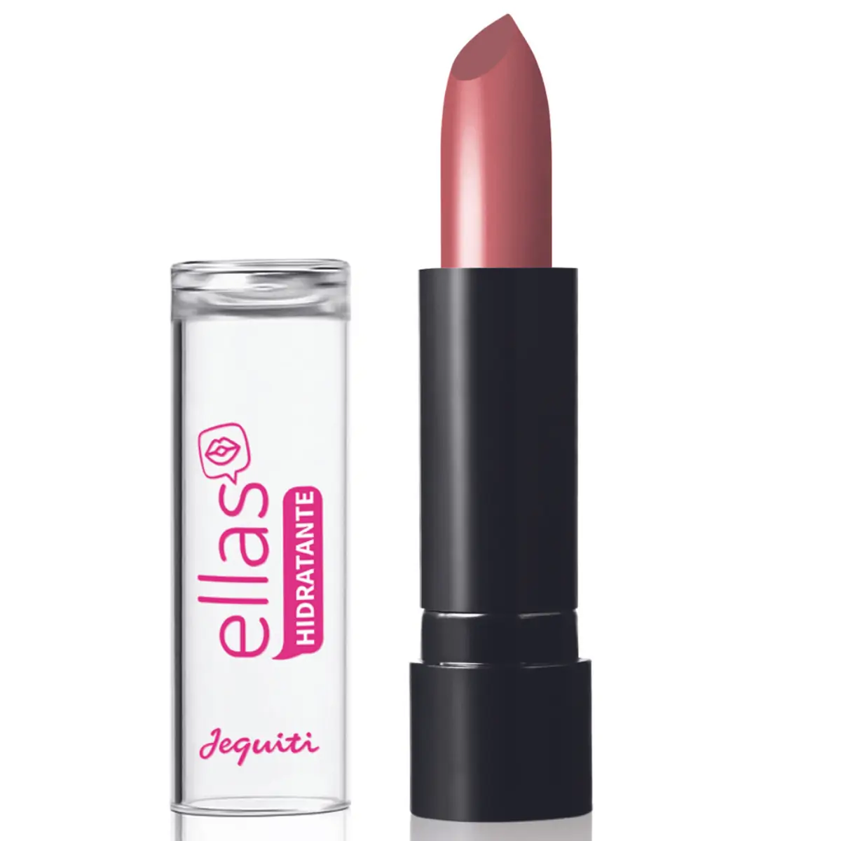 Batom Hidratante Ellas Jequiti Nude, 3,5 g