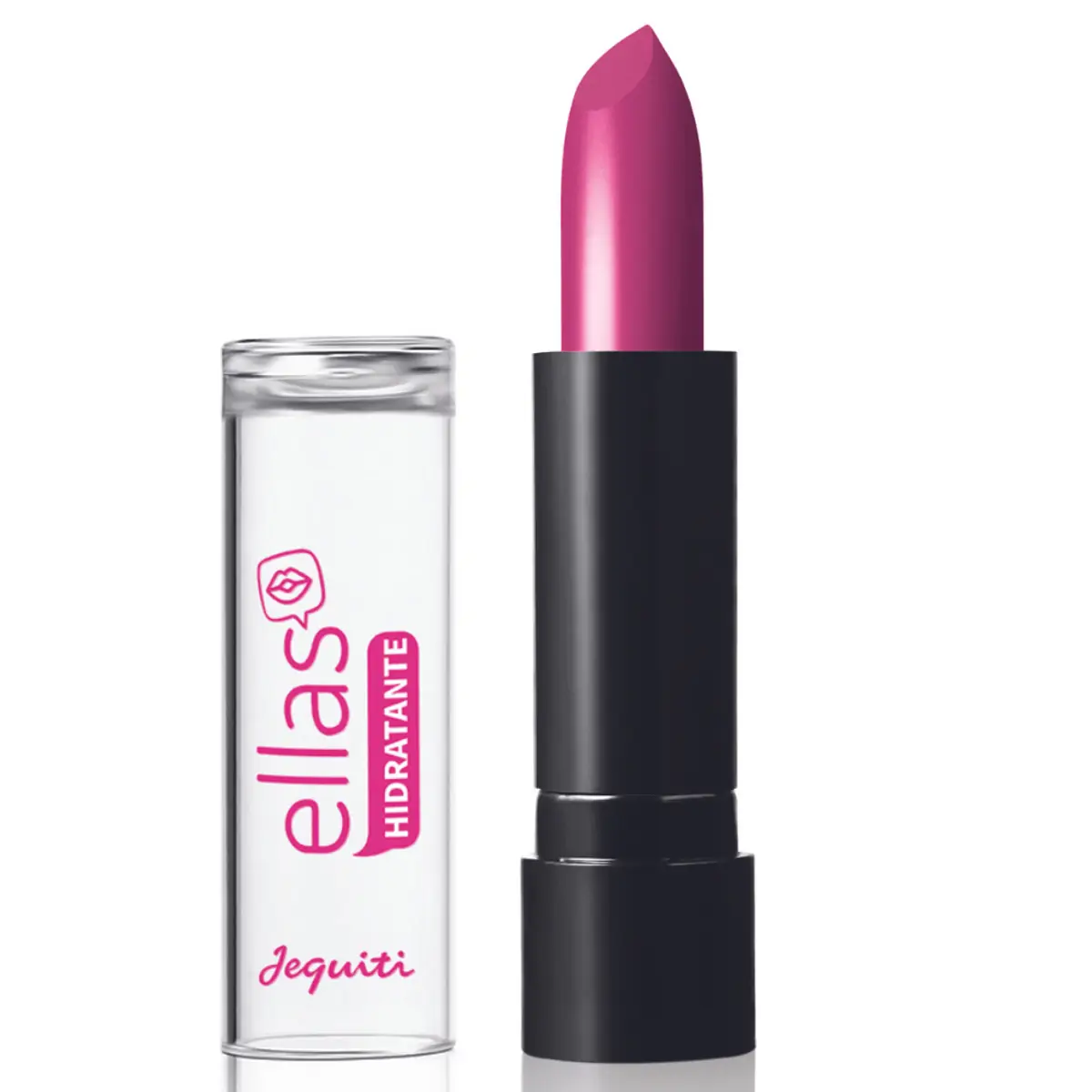 Batom Hidratante Ellas Jequiti Pink Kiss, 3,5 g