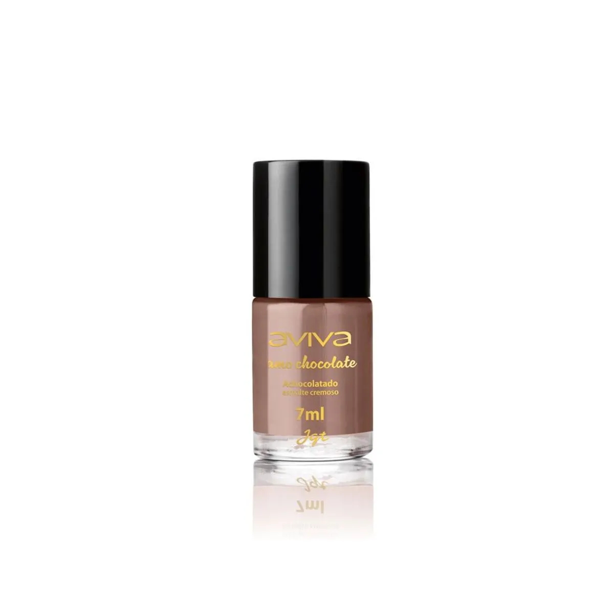 Esmalte Cremoso Jqt Aviva Amo Chocolate - Achocolatado 7Ml - Jqt Aviva Amo Chocolate Esmalte Cremoso
