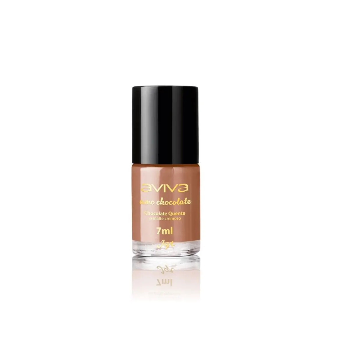 Esmalte Cremoso Jqt Aviva Amo Chocolate - Chocolate Quente 7Ml - Jqt Aviva Amo Chocolate Esmalte Cre