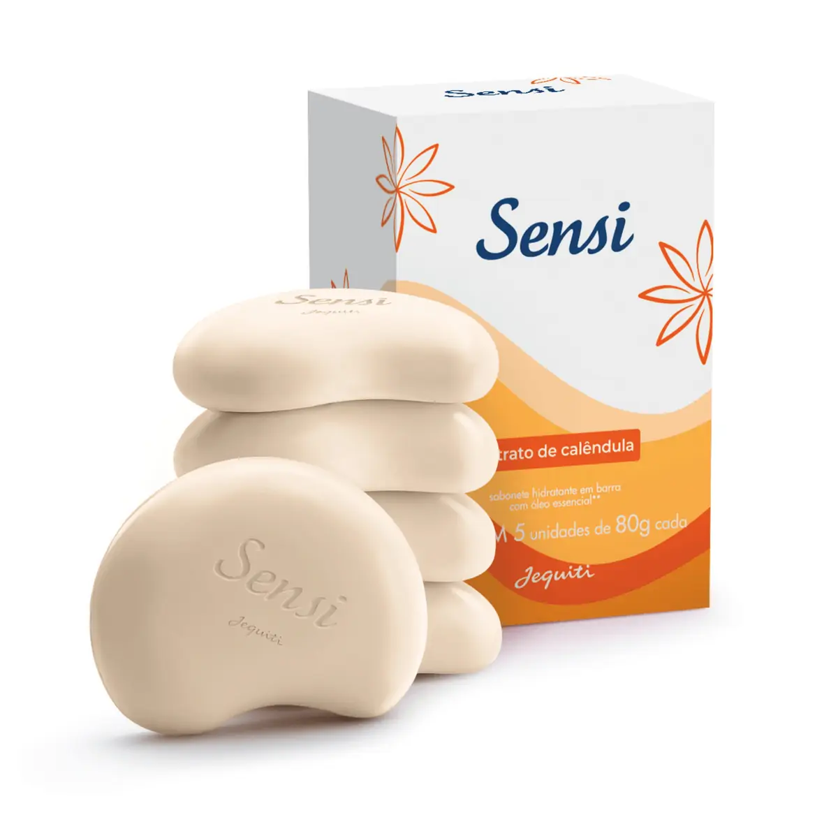 Sabonete Hidratante em Barra Sensi Extrato de Calêndula, 5x80g 5x80g