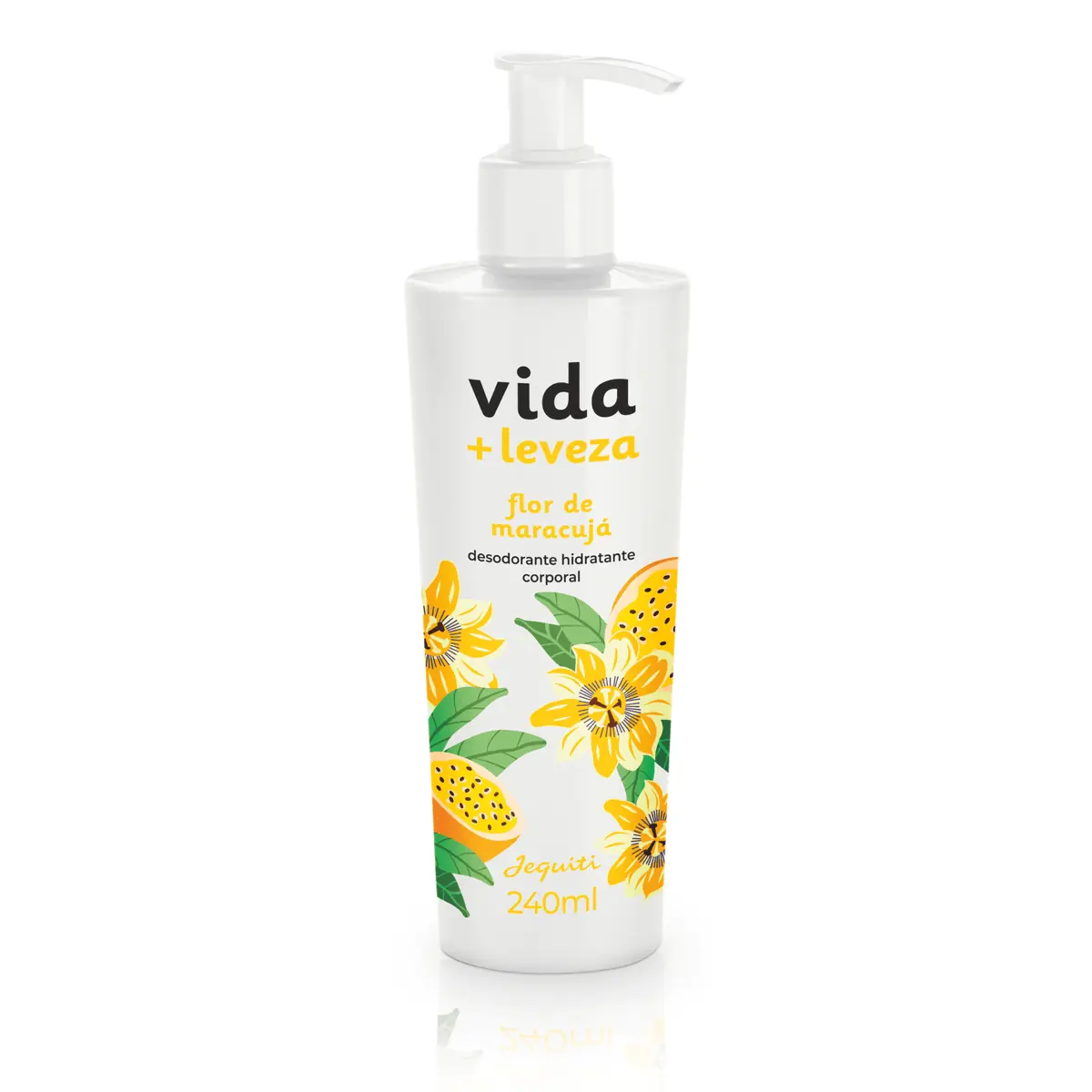 Desodorante Hidratante Corporal Vida + Leveza Flor De Maracujá, 240 ml