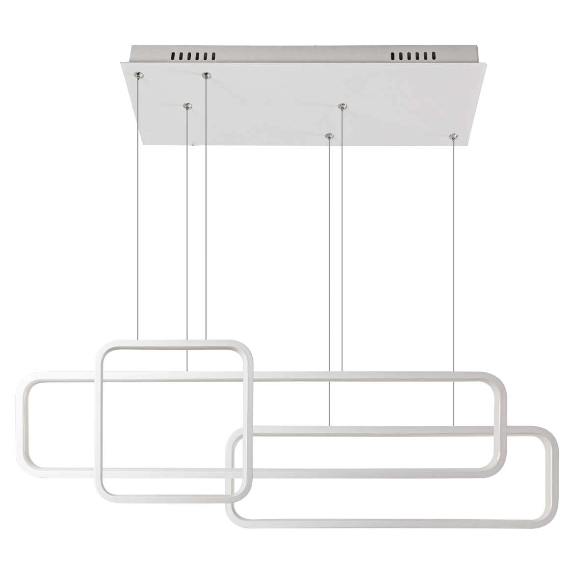 Pendente Recto Quality Branco Com Led 70w 3000k Qpd1446 St1930