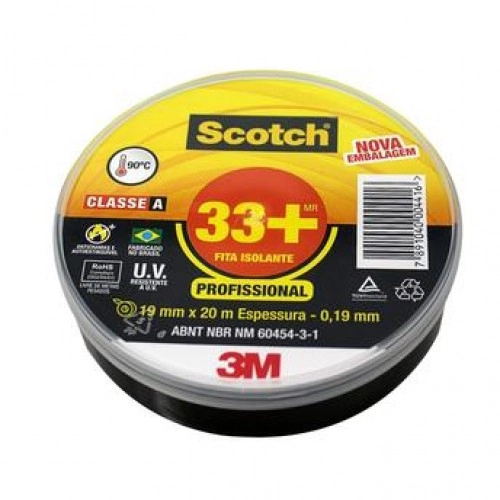 Fita Isolante 33+ Profissional 19mm X 20m - Scotch - 12114/1