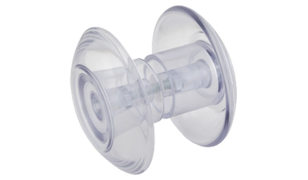 Puxador Duplo 110 Mm Para Porta De Vidro - Incolor