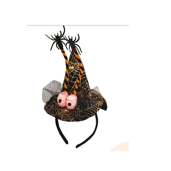 Tiara Chapeu De Luxo Estamp C/ Aranha E Olhos Nyr
