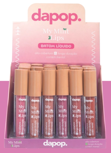 Dp2251 Batom Liquido My Mint Nude Dapop X36 8set