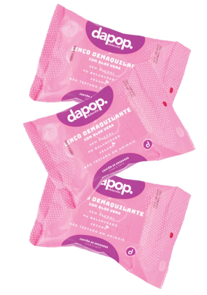 Leno Demaquilante Com Aloe Vera Dapop Undp2224