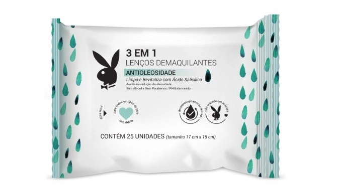 Lenco Demaquilante 3em1 Antiacne Pbl001 Playboy