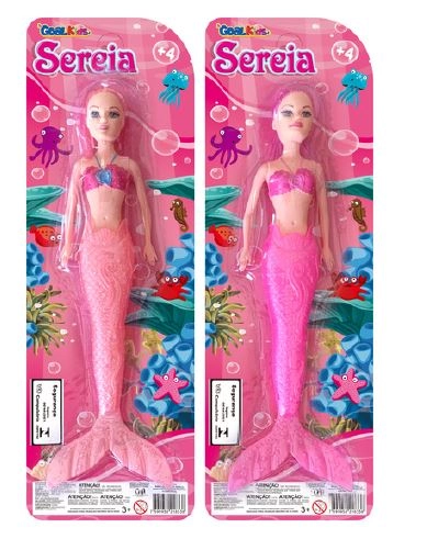 Boneca Sereia Na Cartela Ref.gk1076