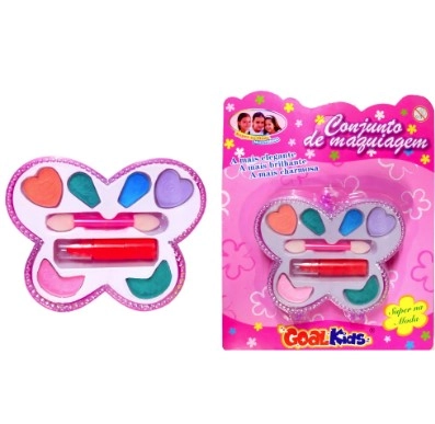 Kit Estojo De Maquiagem Infantil Borboleta Goal Kids
