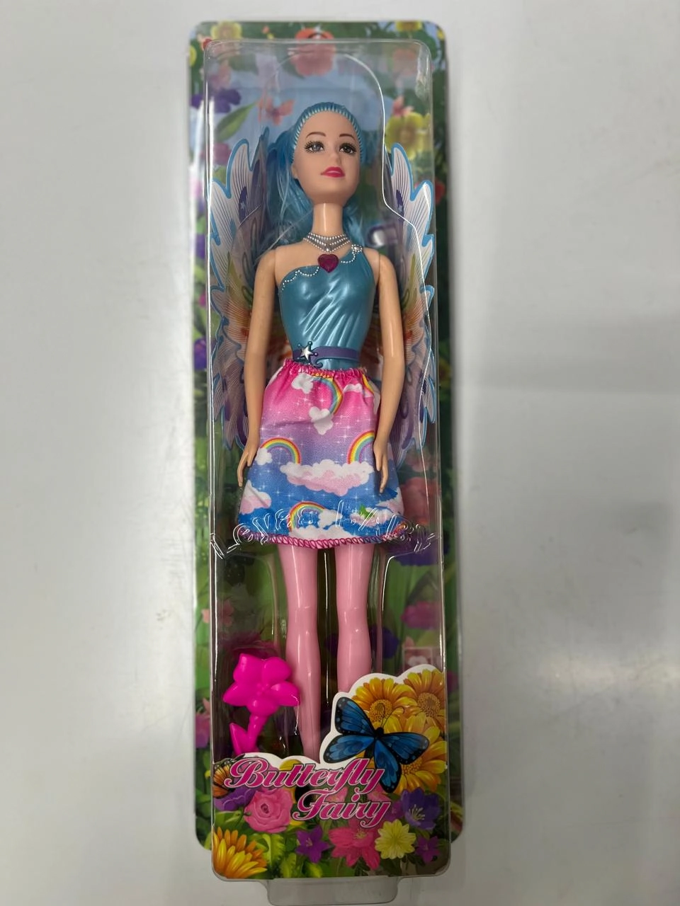 Boneca Fada Goal Kids Com Flor Butterflay