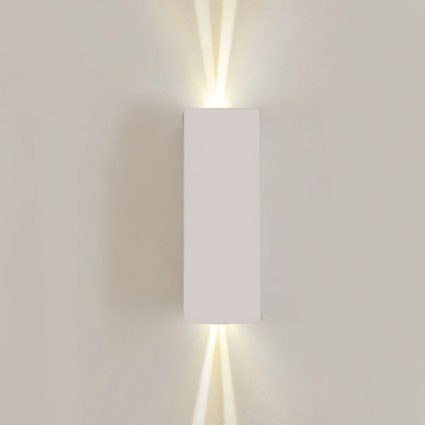 Arandela Retangular C/2 Fachos G9 Branco-mbled