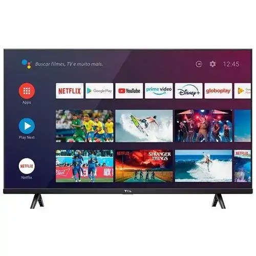 Smart TV Android TCL Full HD 43 com Controle Remoto por Comando de Voz, Google Assistant e Wi-Fi -
