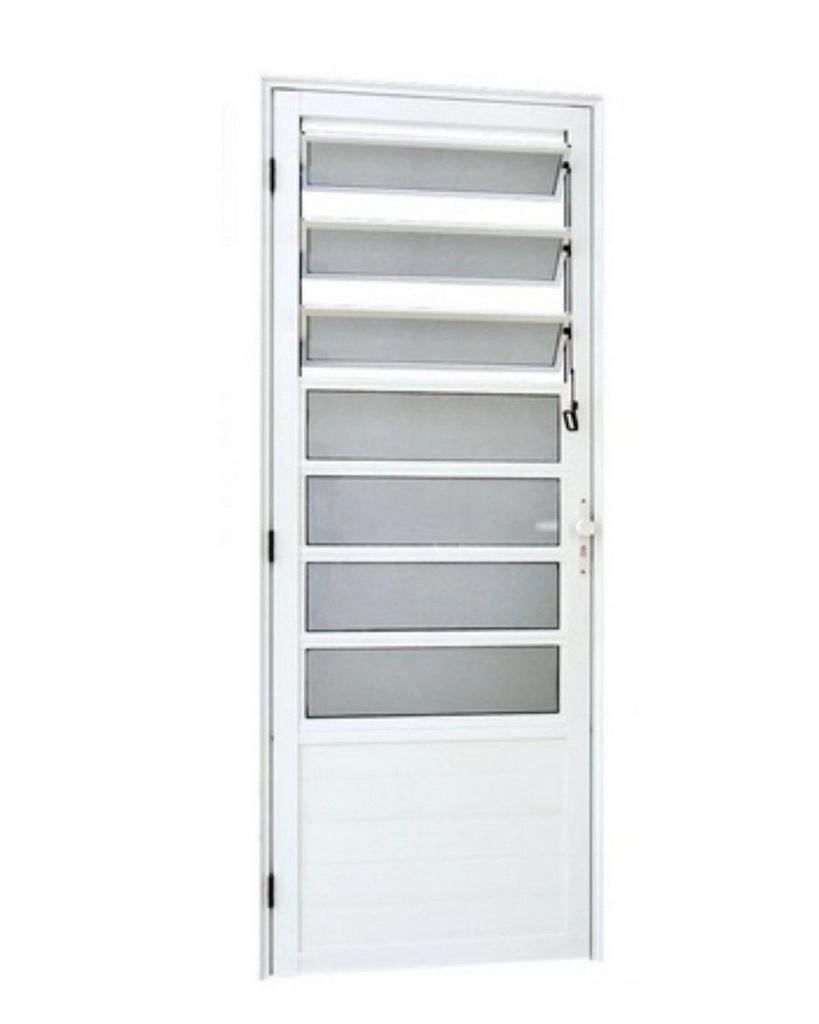 Porta De Alumínio Basculante Branca Maxx Direita - 210x70