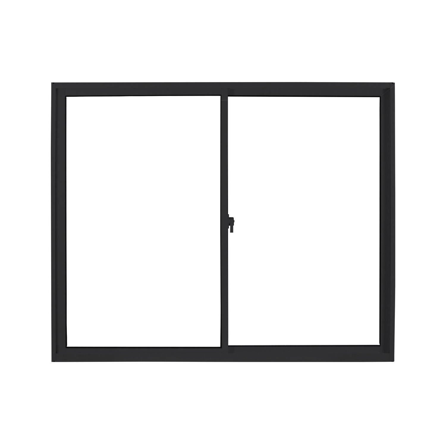 Janela De Aluminio De Correr 100x150cm 2 Folhas Soft Preto