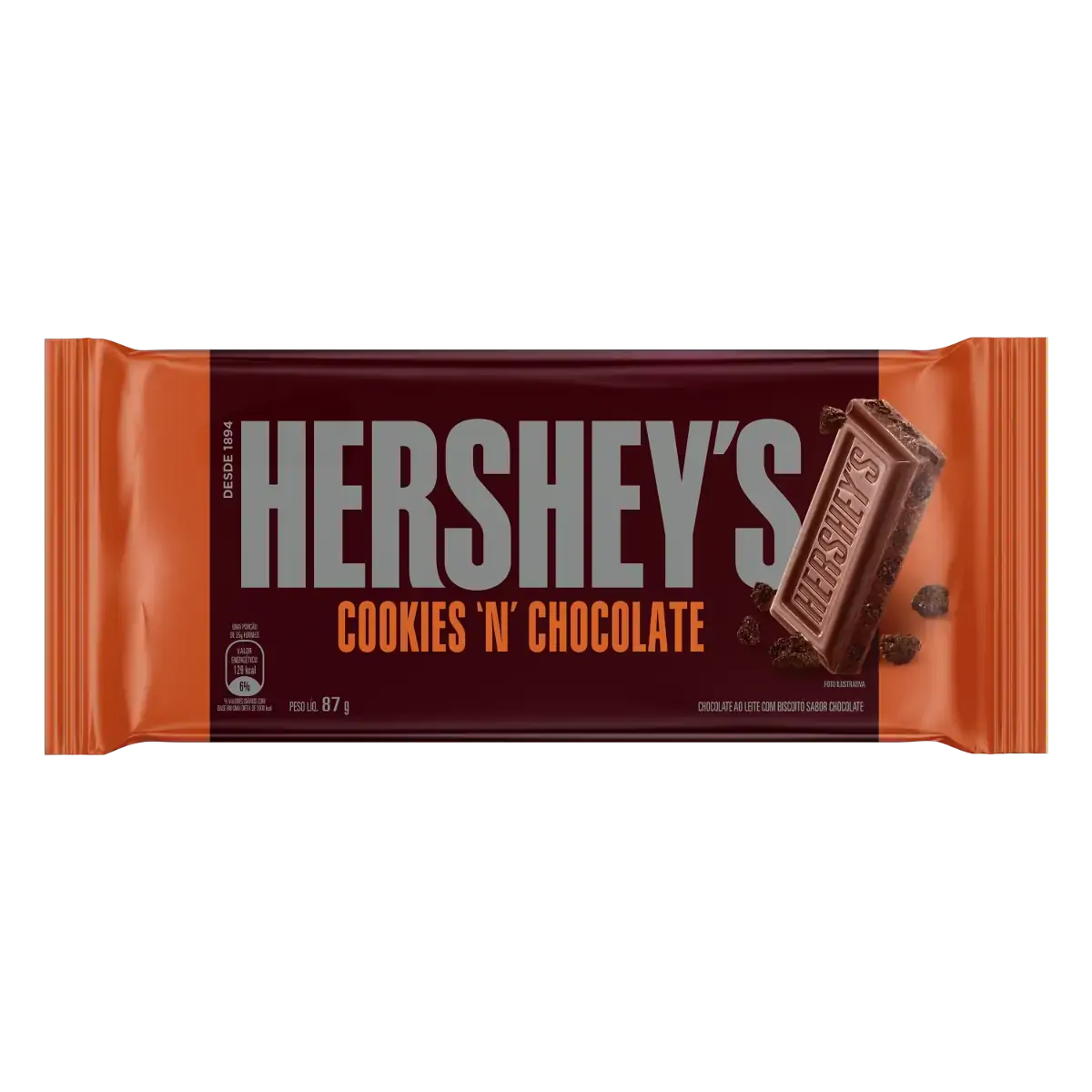 Barra Hershey's Cookies'n'Chocolate 87g