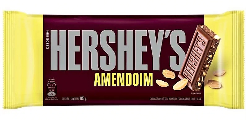 Chocolate Ao Leite Com Amendoim Hersheys 75g