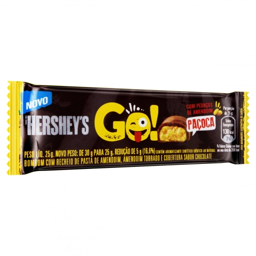 Bombom Paçoca Hersheys Pacote 25g