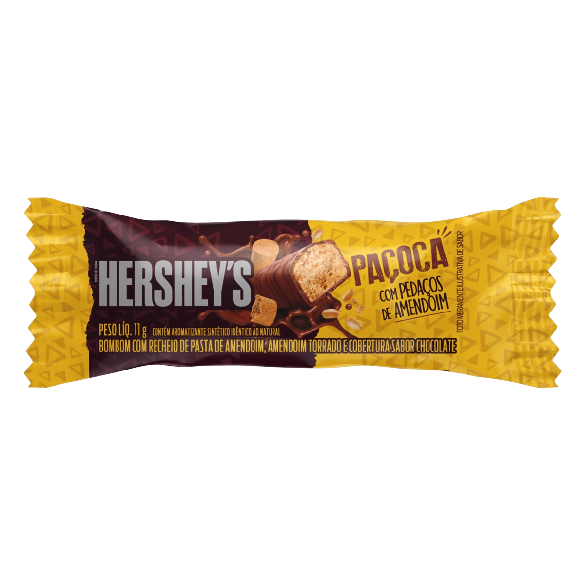 Bombom Paçoca Hersheys Pacote 11g