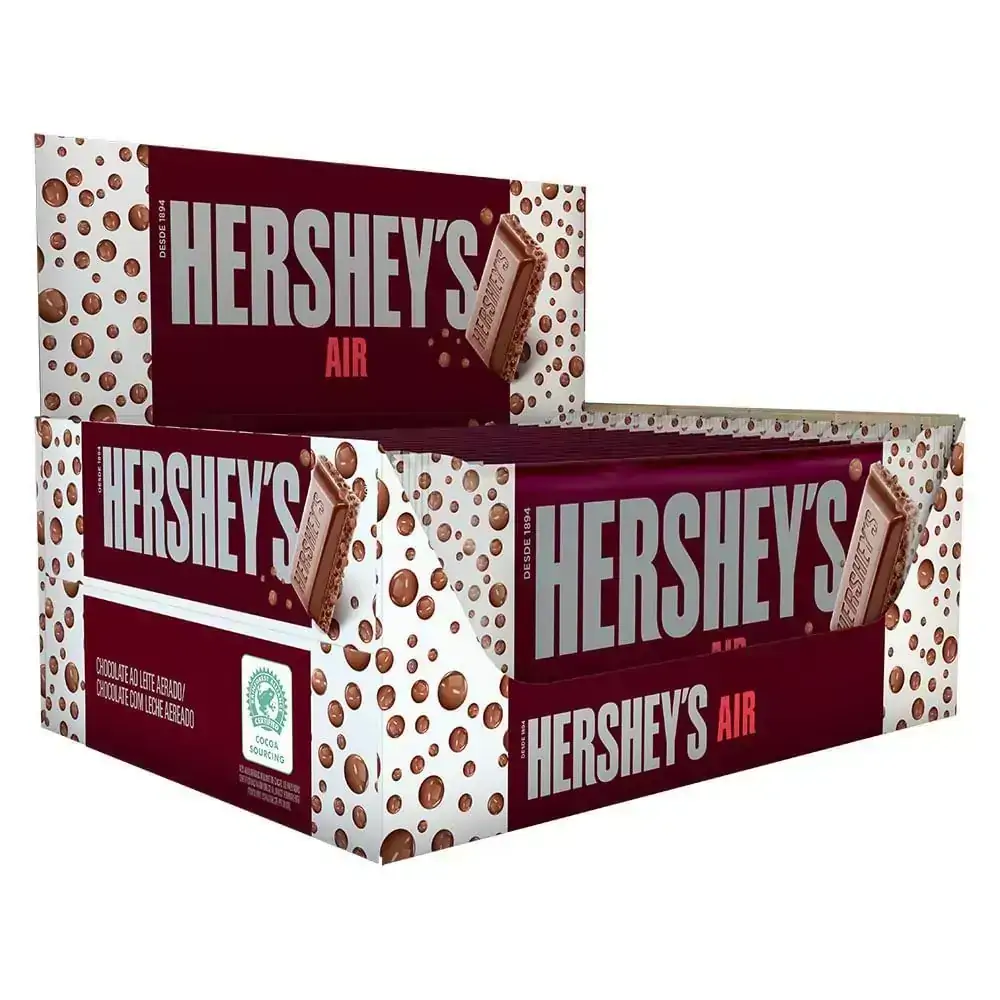 Display Barra Hershey´s Air Ao leite 16X85g