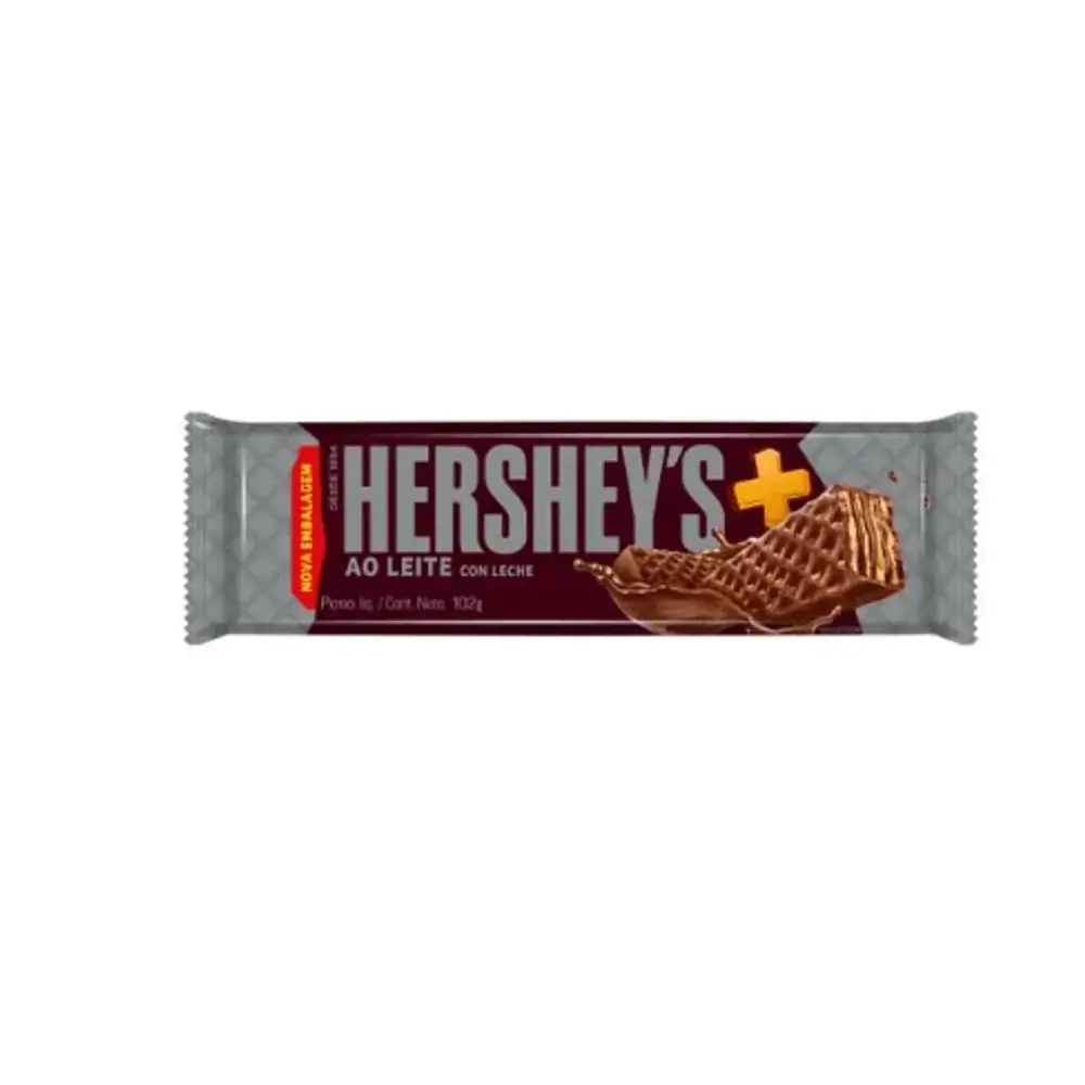 Wafer Hershey's Mais Ao Leite 102g