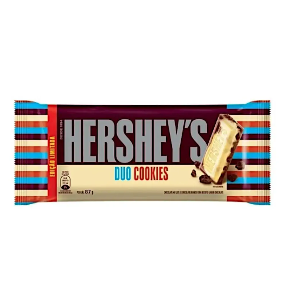 Chocolate Ao Leite E Branco Duo Cookies Hersheys Pacote 87g