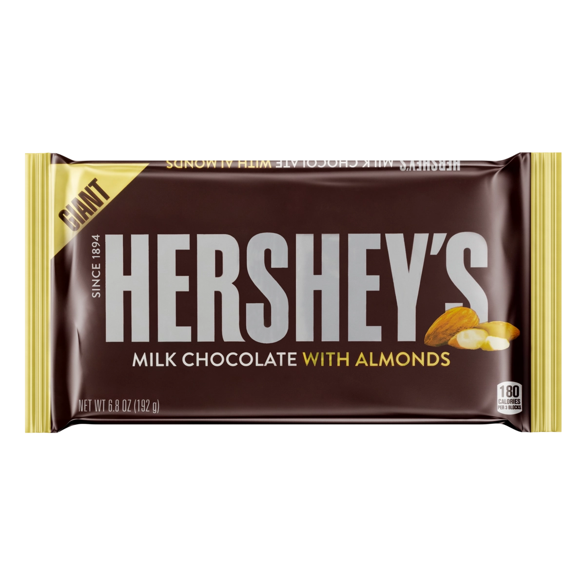 Chocolate ao Leite com Amêndoas Hershey's Pacote 192g