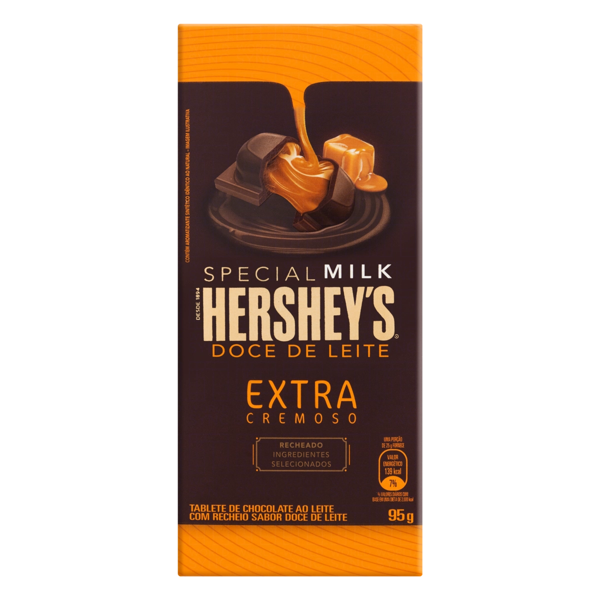 Chocolate Ao Leite Extracremoso Recheio Doce De Leite Hersheys Special Milk Caixa 95g