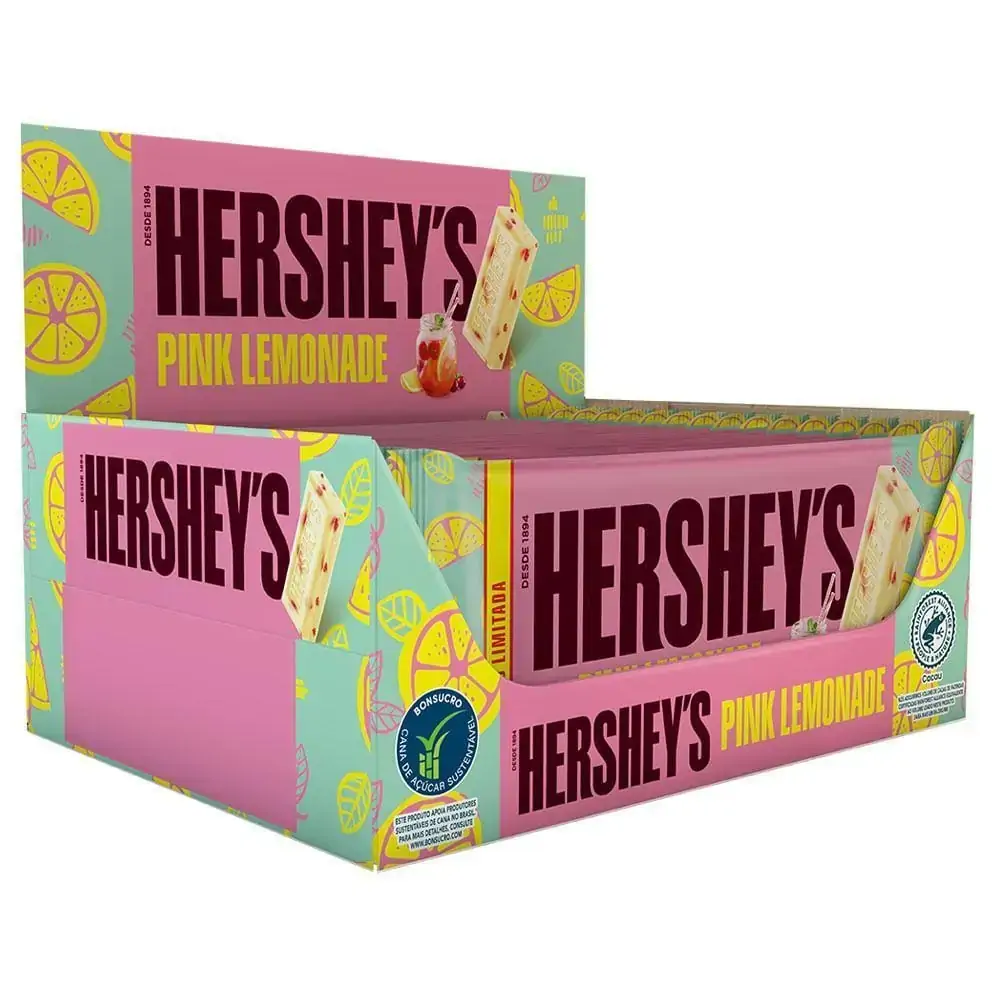 Choc.hersheys 92g Branco Pink Lemonade