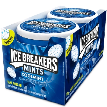 Pastilha Ice Breakers Mints Coolmint 8x24g