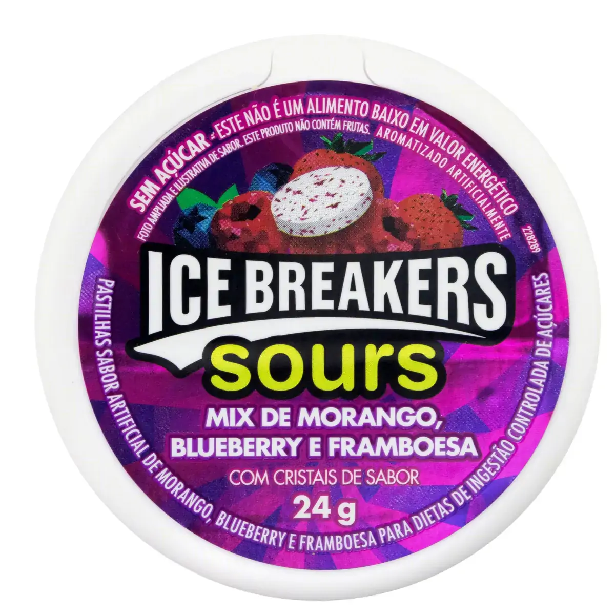 Pastilha Ice Breakers Mints Sours 24g