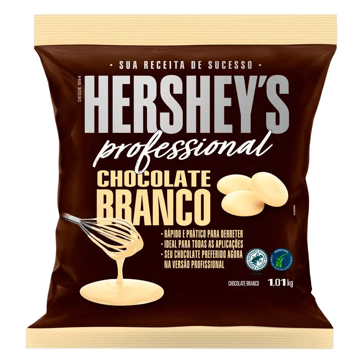 Chocolate Branco em Moedas Hershey's Professional Pacote 1,01 Kg