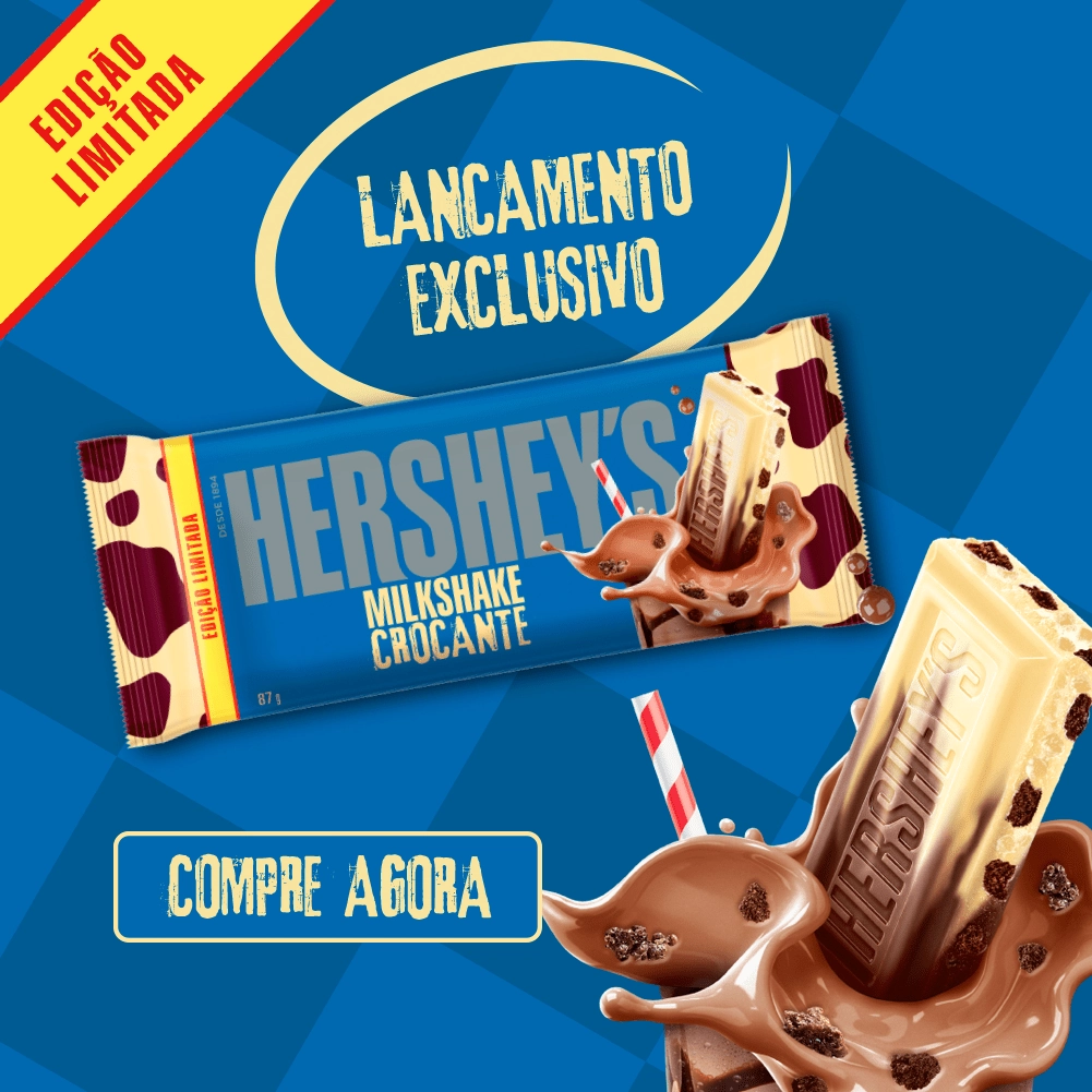 Barra Chocolate Milkshake Hersheys 87G