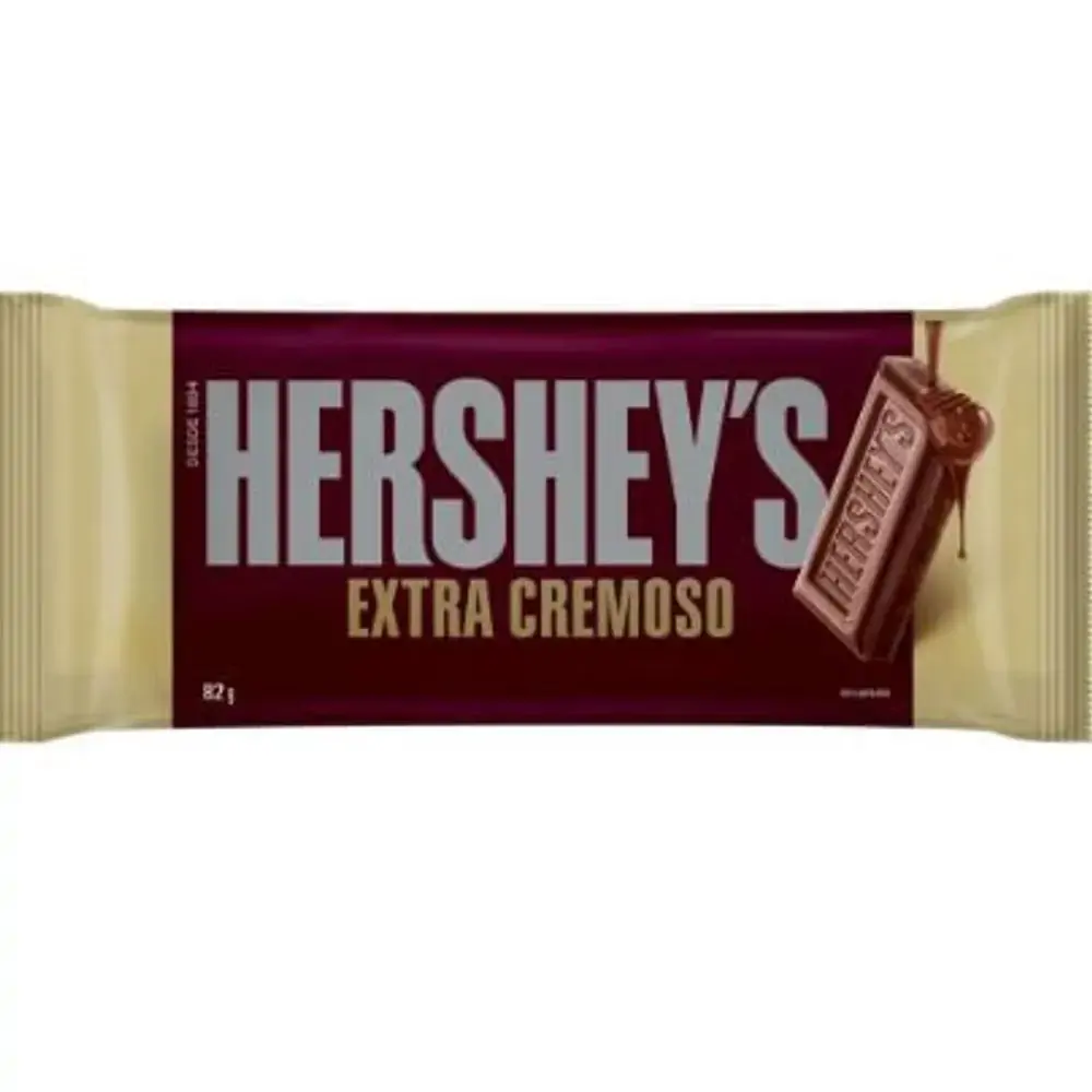 Barra de Chocolate Hershey's ao Leite Extra Cremoso 82g