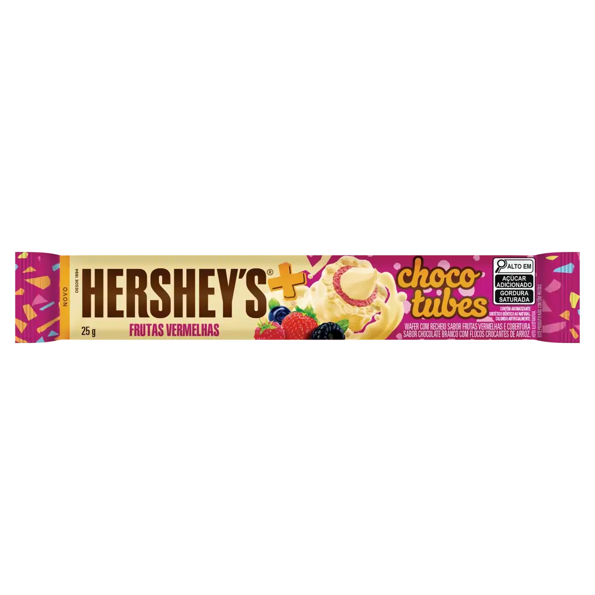 Rolinhos De Wafer Recheio Frutas Vermelhas Cobertura Chocolate Branco Com Flocos Crocantes De Arroz
