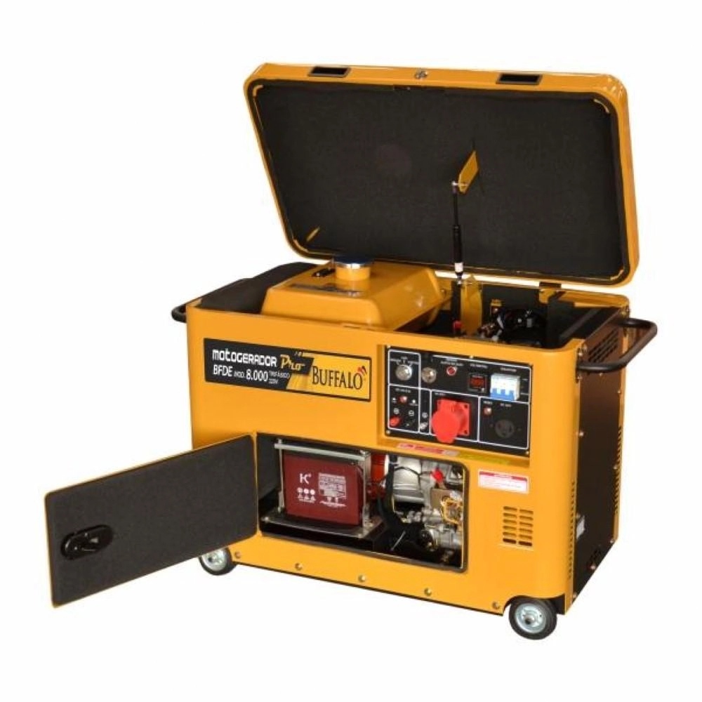 Motogerador Diesel Buffalo 6kva Cabinado Mono P Elétrica