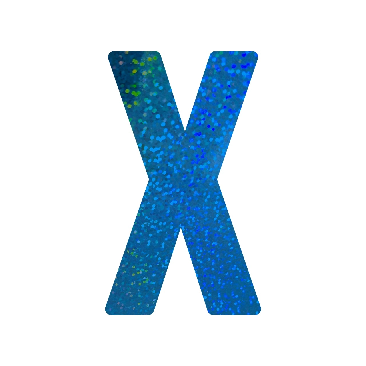 Letra Decorativa X 16cm Azul