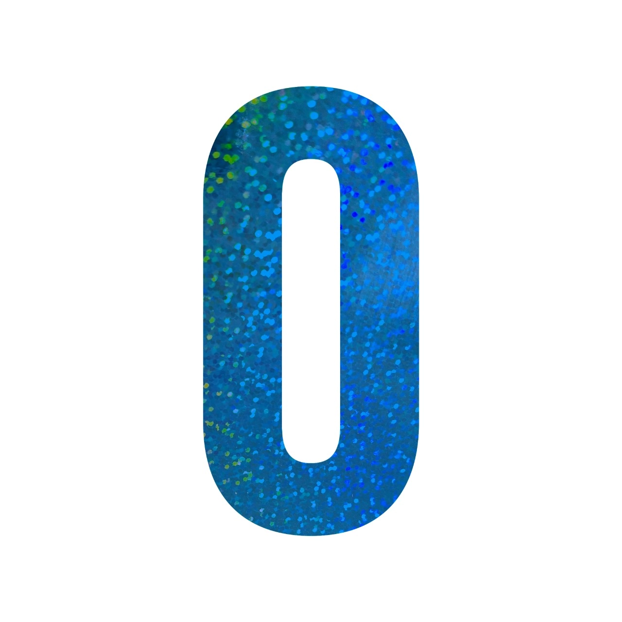 Numero 0 Decortivo 16cm Azul