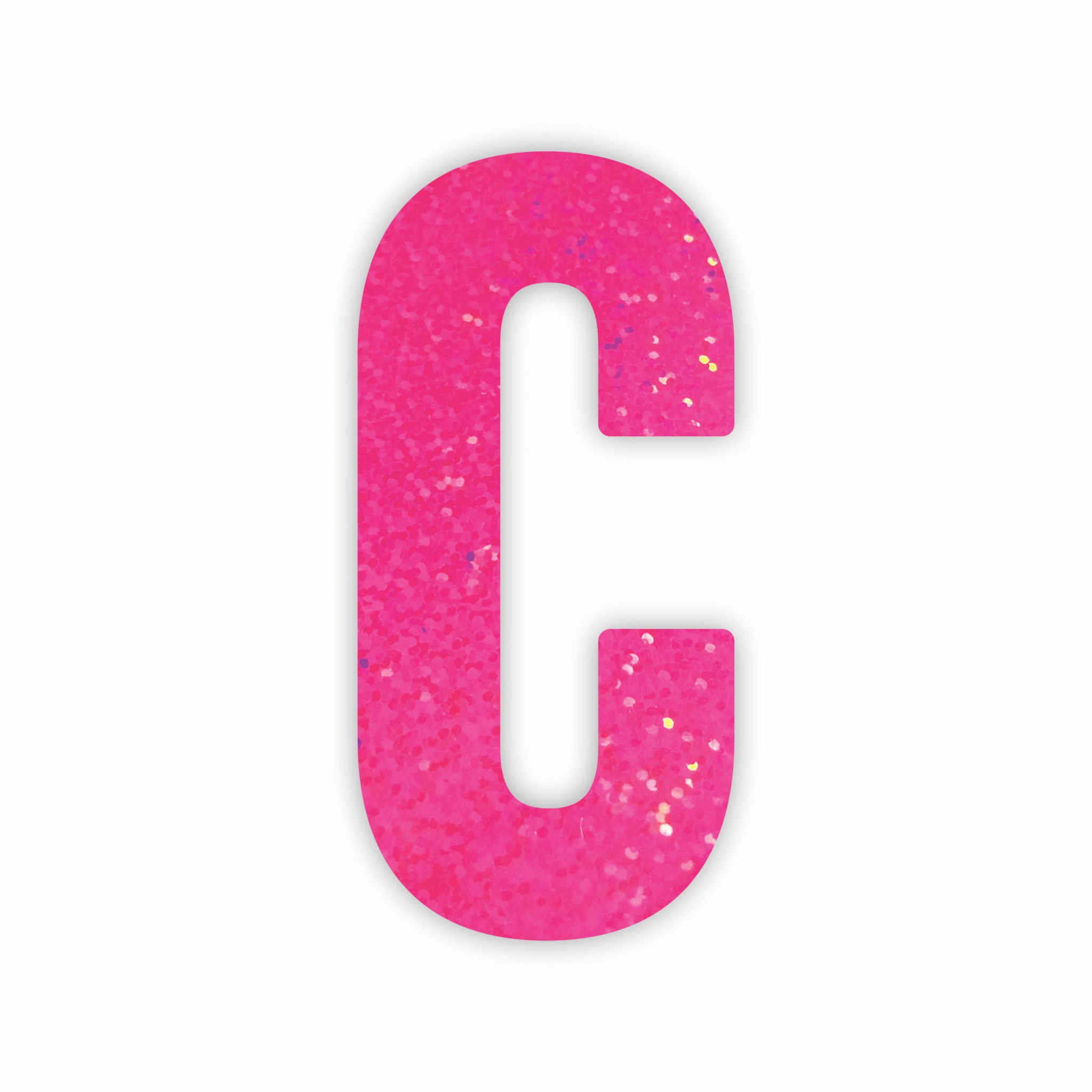 Letra Decorativa C 16cm Rosa